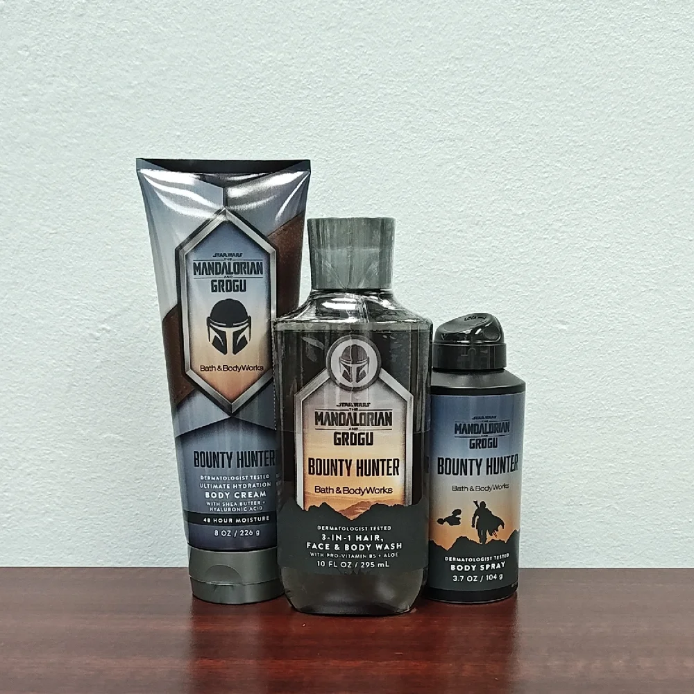 Bath & Body Works Star Wars BOUNTY HUNTER Limited Edition 3 Piece Bundle